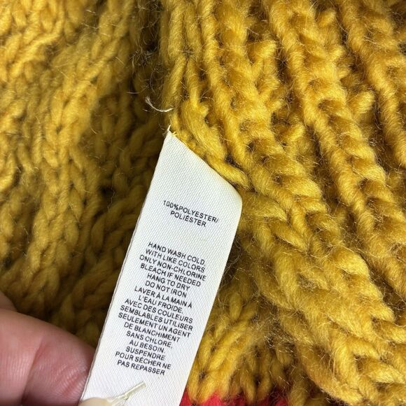 Nordstrom Cable Knit Scarf Fringe Long Warm Soft Colorful NWT BP - Picture 5 of 5